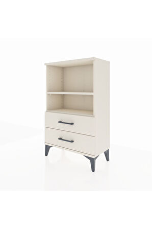 Arges Komodin 2 Raflı 2 Çekmeceli 60x30x96 Aytaşı-Aytaşı