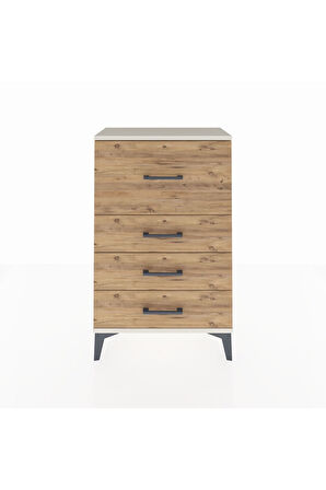 Arges Komodin 4 Çekmeceli 60x30x96 Aytaşı-Çam