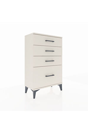 Arges Komodin 4 Çekmeceli 60x30x96 Aytaşı-Aytaşı