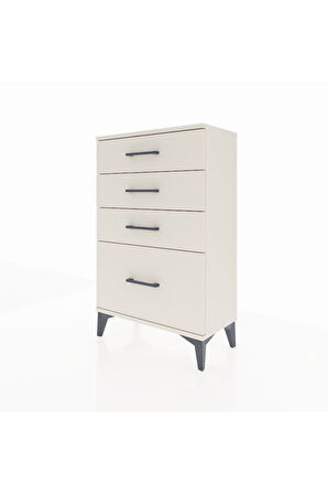 Arges Komodin 4 Çekmeceli 60x30x96 Aytaşı-Aytaşı