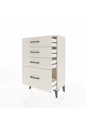 Arges Komodin 4 Çekmeceli 60x30x96 Aytaşı-Aytaşı
