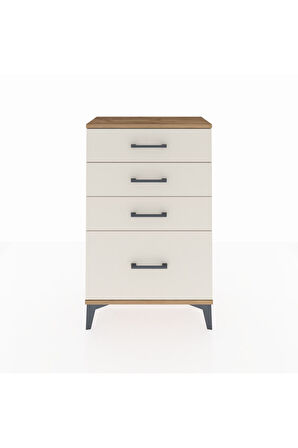 Arges Komodin 4 Çekmeceli 60x30x96 Çam-Aytaşı