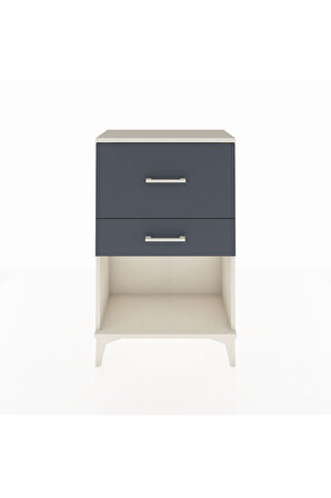 Arges Komodin 2 Çekmeceli 60x30x96 Aytaşı-Antrasit