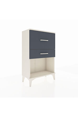 Arges Komodin 2 Çekmeceli 60x30x96 Aytaşı-Antrasit