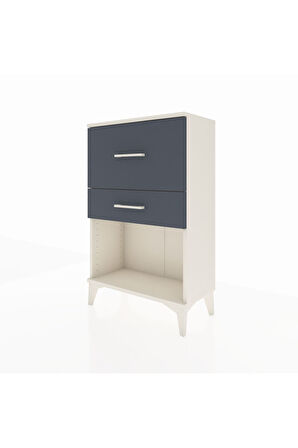 Arges Komodin 2 Çekmeceli 60x30x96 Aytaşı-Antrasit
