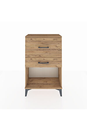 Arges Komodin 2 Çekmeceli 60x30x96 Çam-Çam