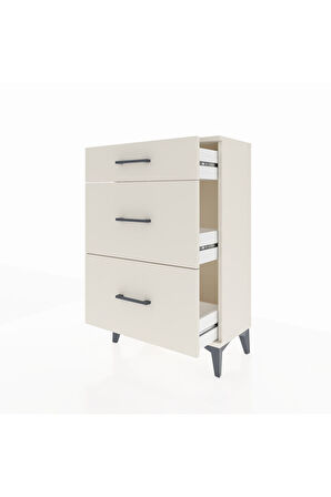Arges Komodin 3 Çekmeceli 60x30x96 Aytaşı-Aytaşı