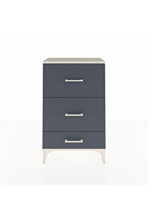 Arges Komodin 3 Çekmeceli 60x30x96 Aytaşı-Antrasit