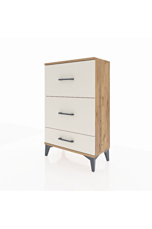Arges Komodin 3 Çekmeceli 60x30x96 Çam-Aytaşı