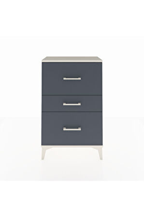 Arges Komodin 3 Çekmeceli 60x30x96 Aytaşı-Antrasit
