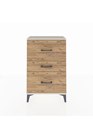 Arges Komodin 3 Çekmeceli 60x30x96 Aytaşı-Çam