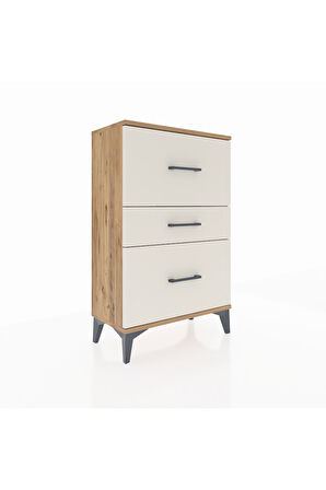 Arges Komodin 3 Çekmeceli 60x30x96 Çam-Aytaşı