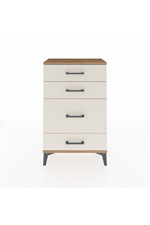 Arges Komodin 4 Çekmeceli 60x30x96 Çam-Aytaşı