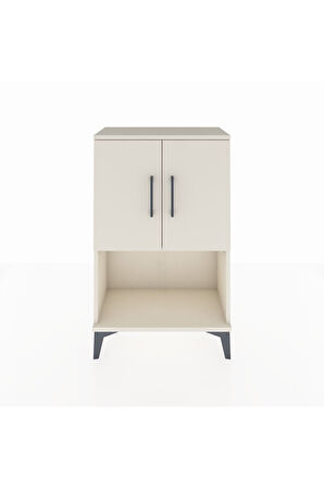 Arges Komodin 2 Raflı 2 Kapaklı 60x30x96 Aytaşı-Aytaşı