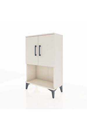 Arges Komodin 2 Raflı 2 Kapaklı 60x30x96 Aytaşı-Aytaşı