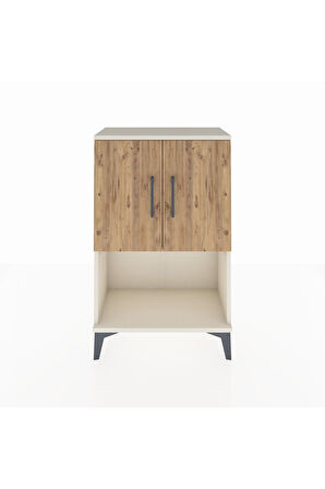 Arges Komodin 2 Raflı 2 Kapaklı 60x30x96 Aytaşı-Çam