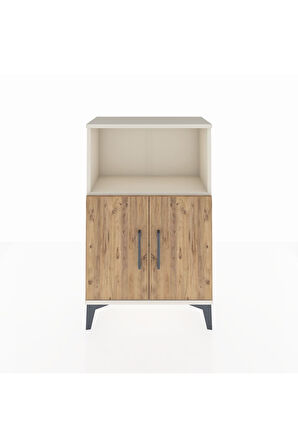 Arges Komodin 2 Raflı 2 Kapaklı 60x30x96 Aytaşı-Çam