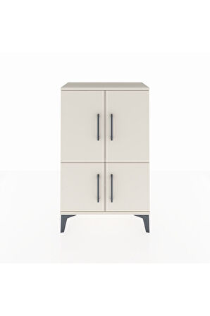 Arges Komodin 2 Raflı 4 Kapaklı 60x30x96 Aytaşı-Aytaşı