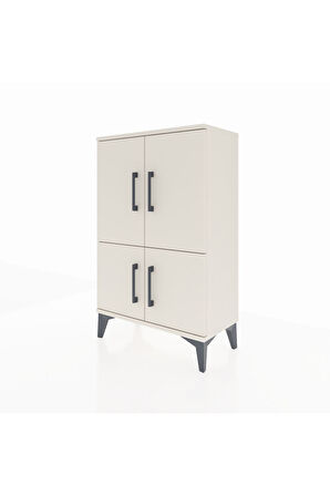 Arges Komodin 2 Raflı 4 Kapaklı 60x30x96 Aytaşı-Aytaşı