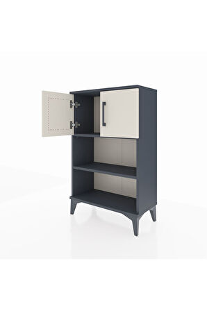 Arges Komodin 2 Raflı 2 Kapaklı 60x30x96 Antrasit-Aytaşı