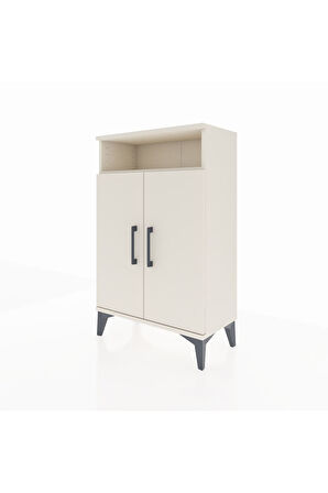 Arges Komodin 3 Raflı 2 Kapaklı 60x30x96 Aytaşı-Aytaşı