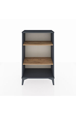 Arges Komodin 2 Raflı 60x30x96 Antrasit-Çam