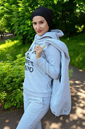 Kışlık Günlük Sevgili Kombini Üçlü Kadın Takım