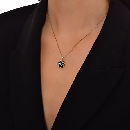 0.07 Karat Gül Elmas Kolye