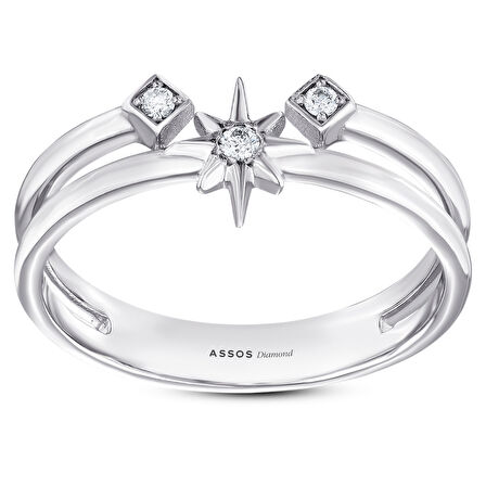 0.05 Karat Tasarım Pırlanta Yüzük