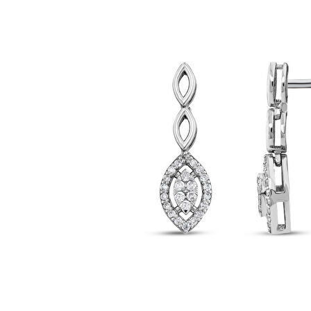 0.23 Karat Pırlanta Fantezi Küpe