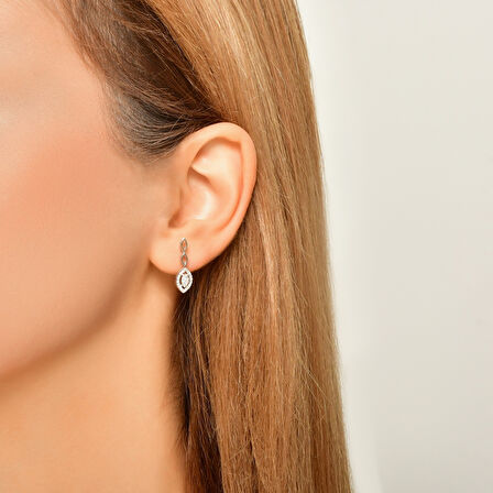 0.23 Karat Pırlanta Fantezi Küpe