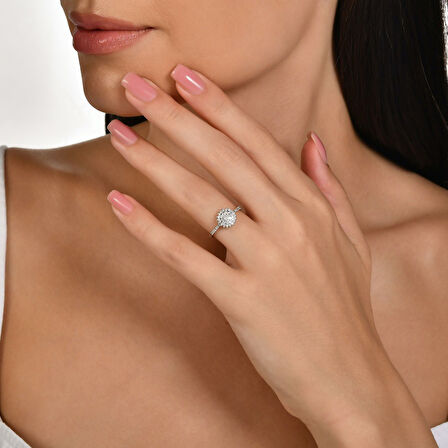 0.48 Karat Markiz Kesim Pırlanta Fantezi Yüzük