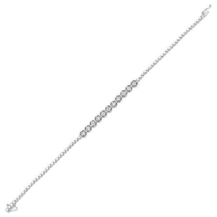 0.47 Karat Pırlanta Su Yolu Bileklik