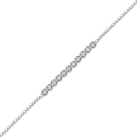 0.47 Karat Pırlanta Su Yolu Bileklik