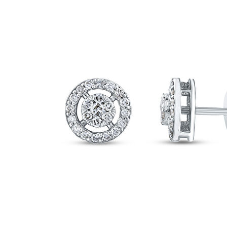 0.23 Karat Pırlanta Küpe