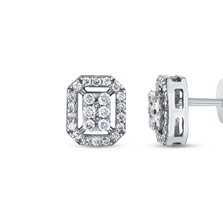 0.28 Karat Pırlanta Küpe