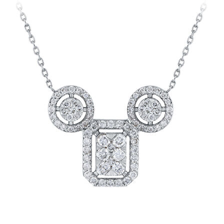 0.60 Karat Pırlanta Tria Kolye