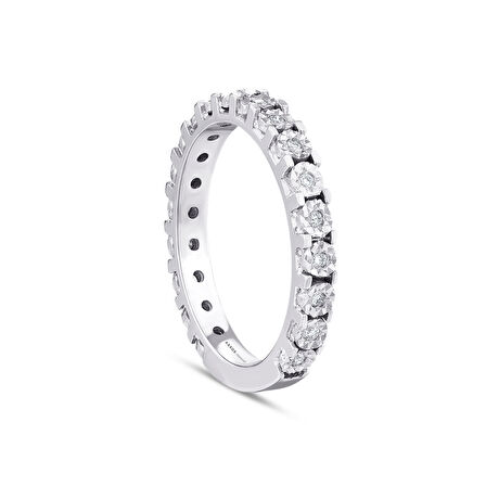 0.25 Karat Pırlanta Yarım Tur Yüzük