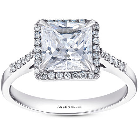 0.17 Karat Topaz Taşlı Pırlanta Yüzük