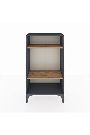 Arges Komodin 2 Raflı 60x30x106 Antrasit-Çam