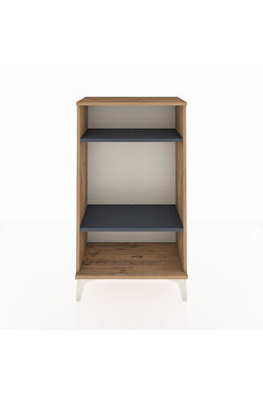Arges Komodin 2 Raflı 60x30x106 Çam-Antrasit