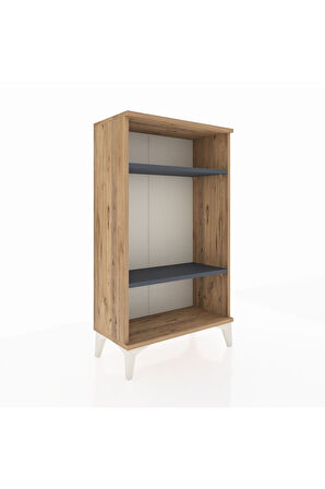 Arges Komodin 2 Raflı 60x30x106 Çam-Antrasit