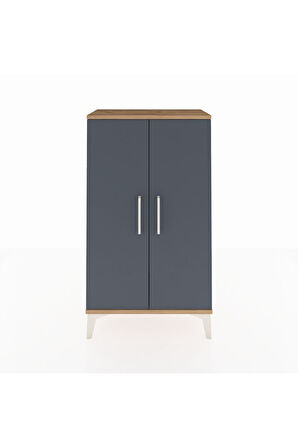 Arges Komodin 2 Kapaklı 60x30x106 Çam-Antrasit