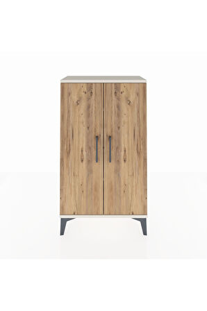 Arges Komodin 2 Raflı 2 Kapaklı 60x30x106 Aytaşı-Çam