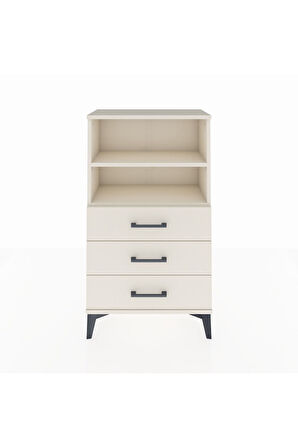 Arges Komodin 2 Raflı 3 Çekmeceli 60x30x106 Aytaşı-Aytaşı