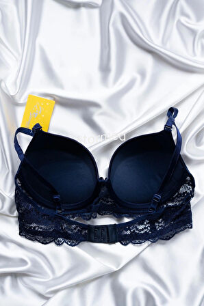 STORMED İç Giyim Kadın Destekli Push Up Lacivert Sütyen Tek 160
