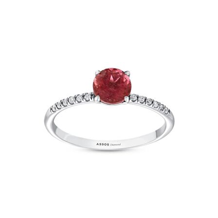 Topaz Taşlı Pırlanta Fantezi Yüzük