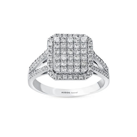 0.64 Karat Pırlanta Fantezi Yüzük