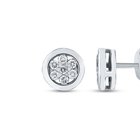 0.23 Karat Pırlanta Fantezi Küpe