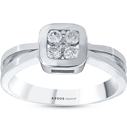 0.08 Karat Pırlanta Fantezi Yüzük